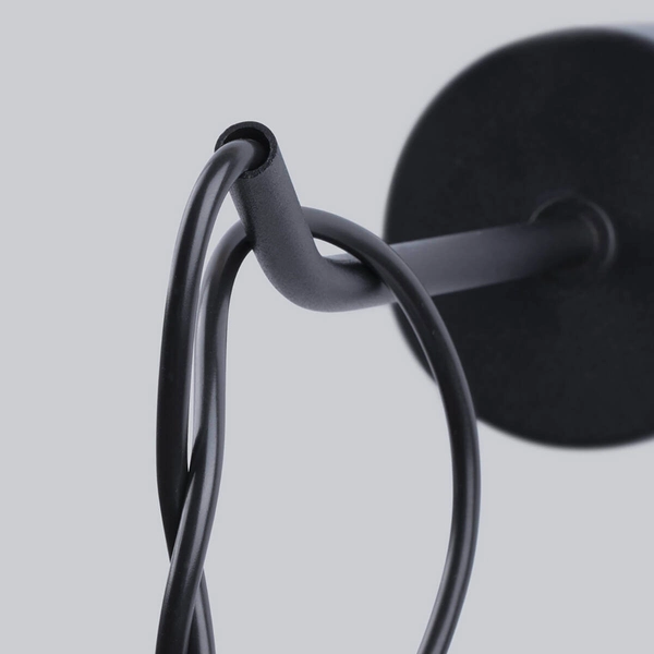 Kinkiet przyścienny Neso SL.1163 do gabinetu czarny szary