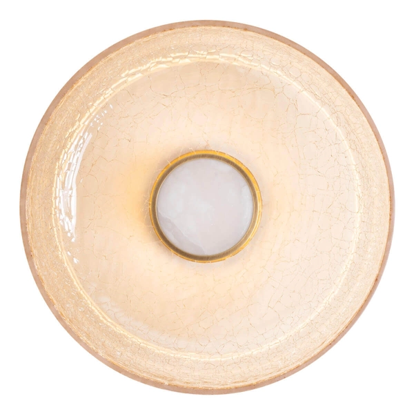 Szklany kinkiet na ścianę Signature W0353 LED 9W 3000K okrąg mosiądz