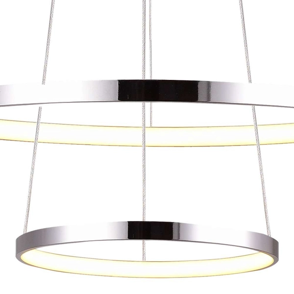 Wisząca lampa LUNE 32-64769 futurystyczna zwis LED 40W 4000K rings chrom
