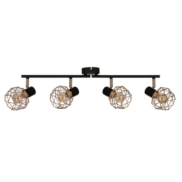 Nowoczesna lampa sufitowa Acrobat 94-22226 czarna miedziana