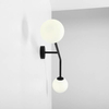 Modernistyczna lampa ścienna PURE 1064D1 Aldex szklane kule