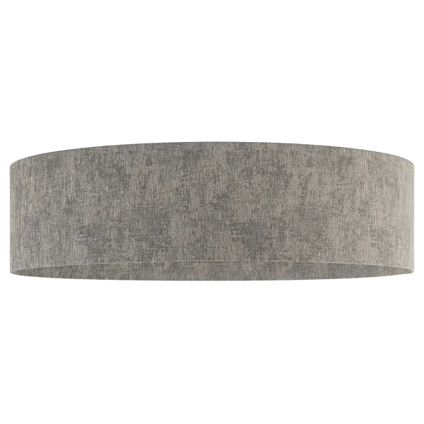 Okrągły plafon do jadalni LAGO 11681 tuba tkanina szary