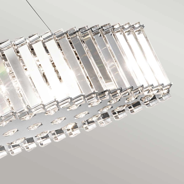 Łazienkowa lampa wisząca Crystal Skye KL-CRYSTAL-SKYE-ISLE Kichler kryształki IP44 chrom