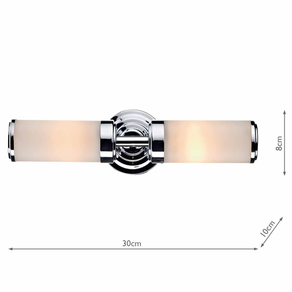 Kinkiet łazienkowy ścienny Century CEN0950 Dar Lighting IP44 chrom