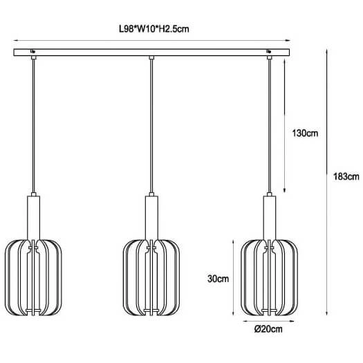 Sypialniana lampa wisząca Rafal 45492/03/36 filc czarna szara