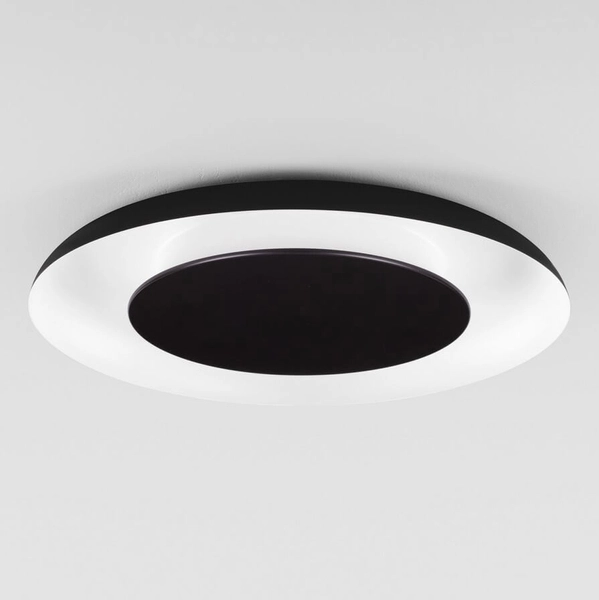 Okrągła lampa sufitowa CAPINOTA LE44802 LED 38W 2700-4000K czarny biały