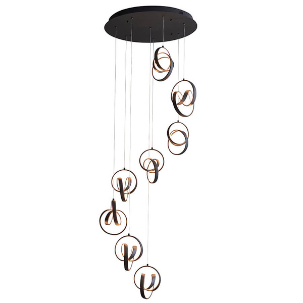 Wisząca lampa Cosma 97625 LED 13,62W 3000K czarny biały