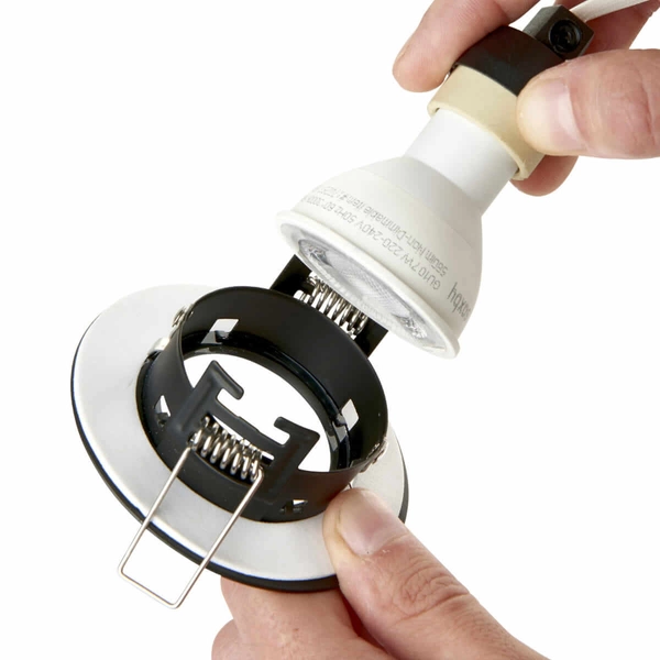 Wpuszczana lampa sufitowa Speculo 99760 Saxby IP65 okrągła czarna