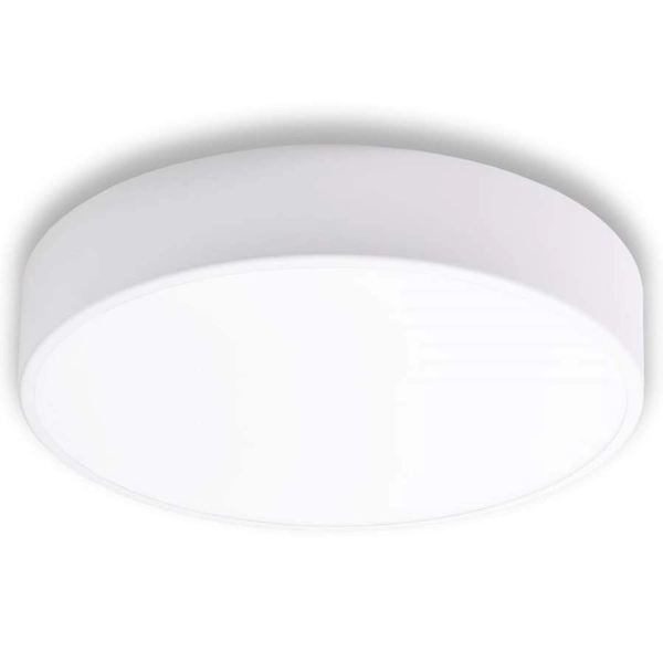 Sufitowa Cleo LAMPA okrągła 137623613905 TEAM metalowa OPRAWA natynkowy plafon biały