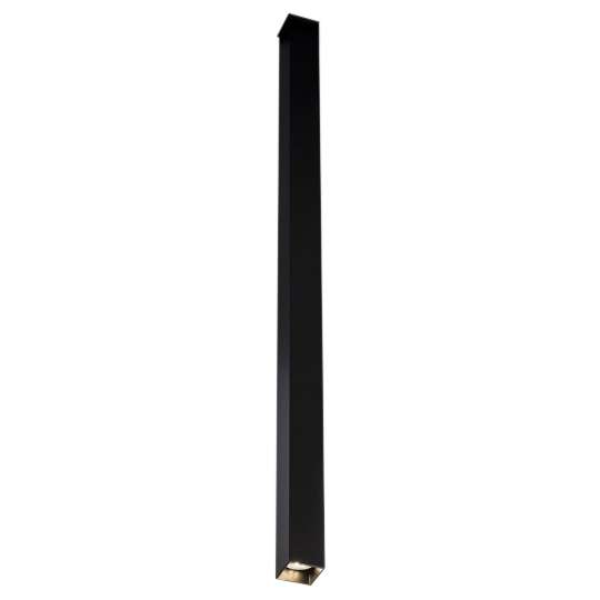 Sufitowa LAMPA biurowa DOHA 1704 Shilo metalowa tuba prostokątny downlight czarny