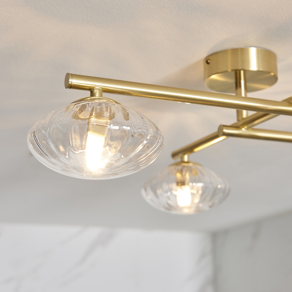 Lampa przysufitowa balls L&-195009 Light& molekuły IP44 mosiądz