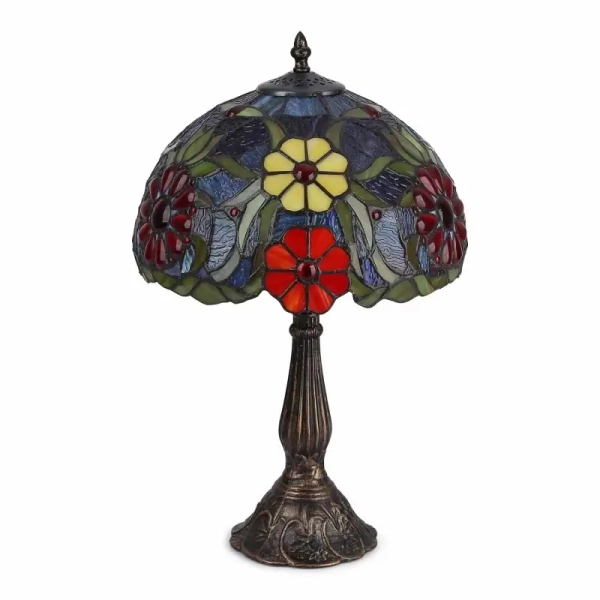 Witrażowa lampa stołowa Capolavoro ABR-LS-CAPO1 szklana kolorowa