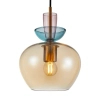 Szklana wisząca lampa Fanda PND-31882-1-GD-AMB bursztynowa