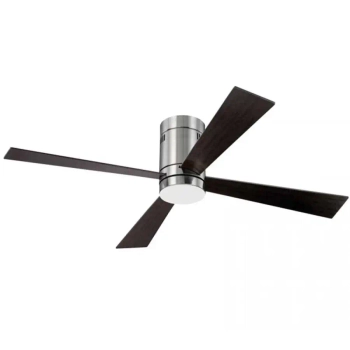 Nowoczesny wentylator sufitowy 19138 LED 15W CCT drewno czarny