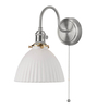 Sypialniana lampa ścienna Hadano HAD0761-09 ceramiczna chrom biały