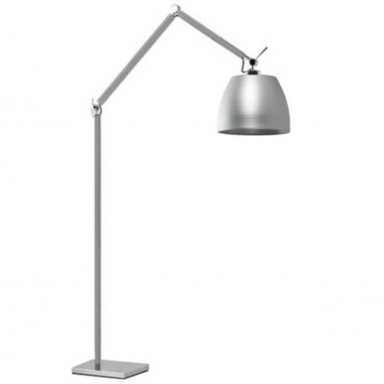Metalowa lampa podłogowa Zyta AZ2310+AZ2593 Azzardo loft do salonu aluminium