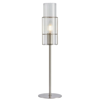 Szklana lampka na stół Tubo 108557 Markslojd tuba srebrna