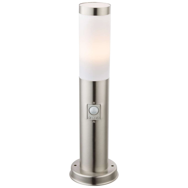 Stojąca lampa zewnętrzna BOSTON z czujnikiem ruchu IP44 stal