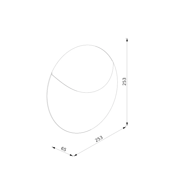 Okrągła lampa ścienna na taras Valopin 2418251003 LED 11W 3000K IP54 czarna