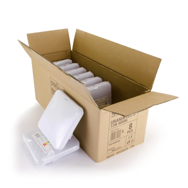 Plafoniera kwadratowa Urania 03919 Ideus LED 18W 4000K IP44 biała