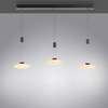 3-płomienna lampa wisząca Lautada LED 22,5W 3000K do salonu czarna
