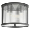 Przysufitowa lampa do kuchni Bianka BIA5322 ryflowana czarna