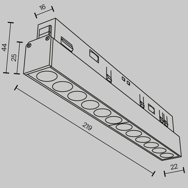 Szynowa lampa sufitowa Points TR031-2-12W4K-W 12W 4000K magnetyczna biały