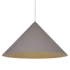 Wisząca lampa trójkątna VESUVIO 41057 do jadalni szara złota