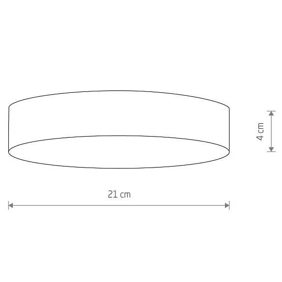 Natynkowa lampa sufitowa Lid Round 10417 Nowodvorski LED 35W 4000K czarna