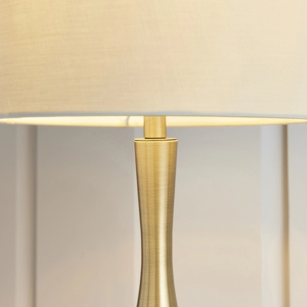 Lampa stołowa ściemnialna Piccadilly 61191 Endon dotykowa mosiądz