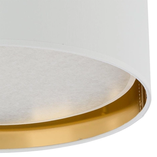 Okrągły plafon glamour Bilbao 3433 TK Lighting salonowy biały złoty