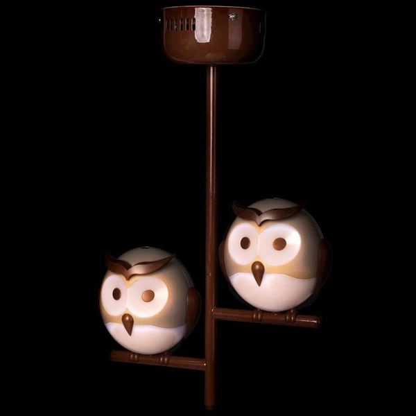 Dziecięca lampa sufitowa OWL ML244 Milagro do pokoju dziecka sowy brązowe