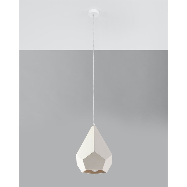 Ceramiczna lampa wisząca SL.0844 do przedpokoju biała