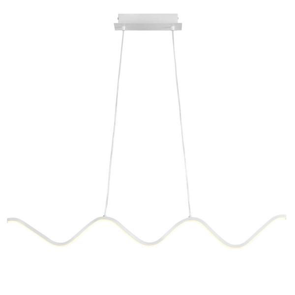 Wisząca lamp nad stół fala ZIGZAG ST-MD240602 WHITE LED 13W 3000K biała