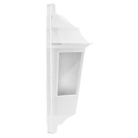 Zewnętrzna LAMPA ścienna BEGONYA4 03141 Ideus tarasowa OPRAWA elewacyjna latarenka outdoor IP44 biała laterna