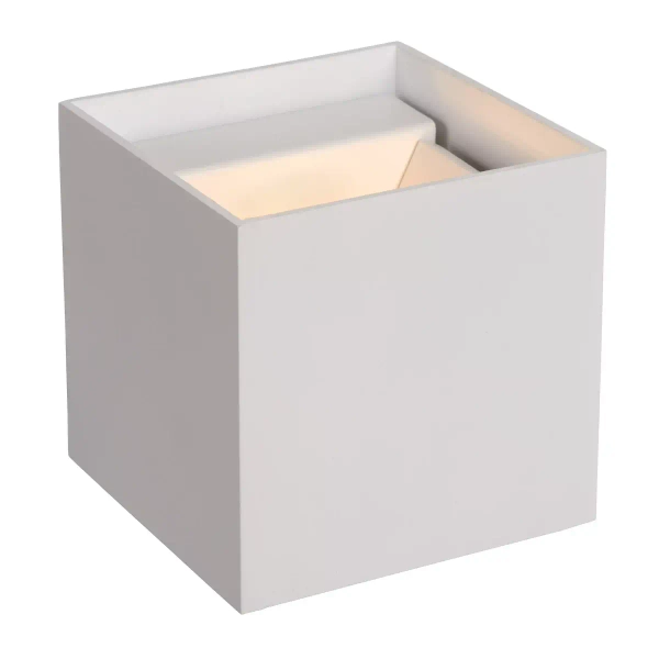 Lampa ścienna góra-dół XIO 09217/04/31 Lucide metalowa kostka biała