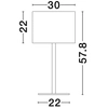 Nocna lampka do sypialni GUAVIARE LE44957 metalowa czarna złota