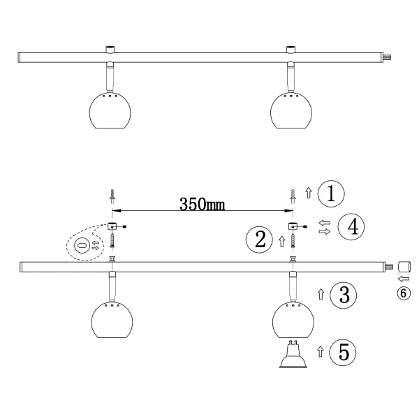 LAMPA sufitowa EXPAND 107974 Markslojd reflektorki kule balls czarne