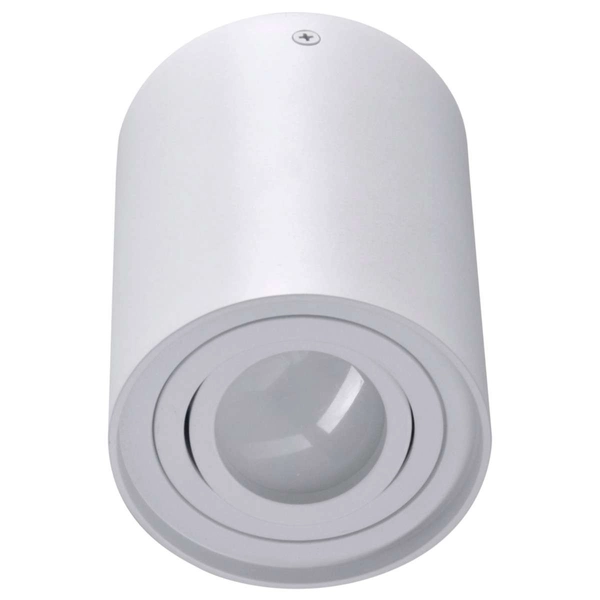 Spot LAMPA sufitowa HADAR 313096 Polux metalowa OPRAWA natynkowy downlight tuba plafon biały