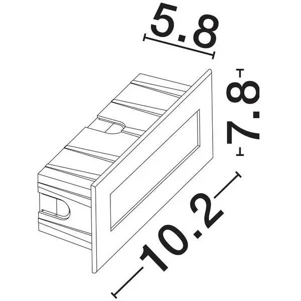 Ścienna lampa podtynkowa BEROLCO LE75327 LED 3W 3000K IP65 biała