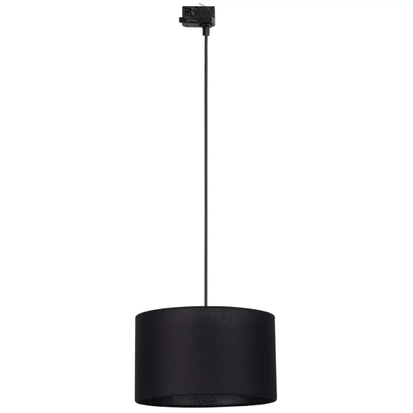 Trójobwodowa lampa szynowa wisząca Tracer 10689 tuba klosz czarny