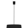Lampa zwisowa salonowa Maja 1885 TK Lighting pojedyncza z tkaniny czarna