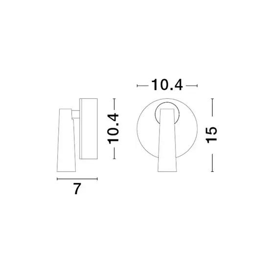 Regulowany kinkiet ścienny do salonu LAVONTO LE45528 LED 3W 3000K biały