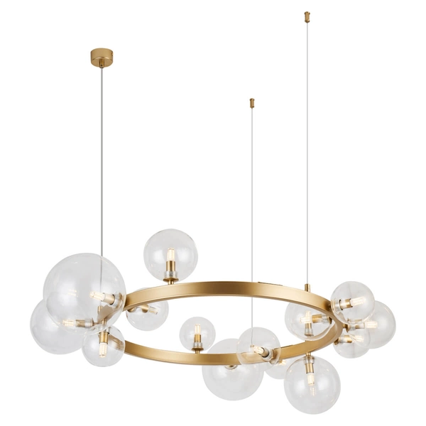 Zwisowa lampa kulista BUBBLES AZ5877+AZ5878 balls przezroczyste złote