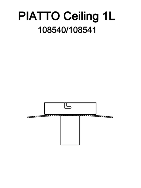 Lampa nasufitowa Piatto 108541 Markslojd klasyczna złota