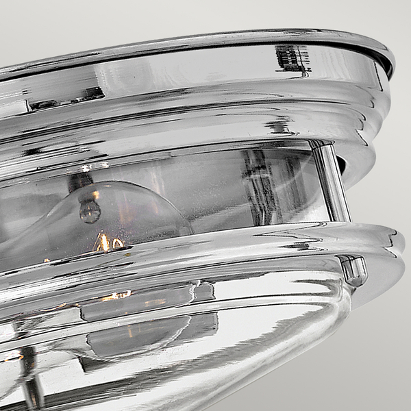 Plafon okrągły metalowy QN-HADRIAN-FS-CM-CLEAR szkło chrom