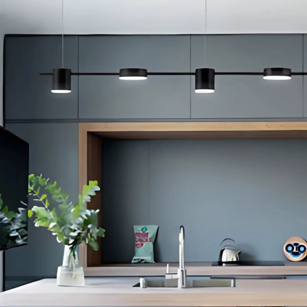 Wisząca lampa tubki Glichio LLGLI-C LED 35W 3000K czarna