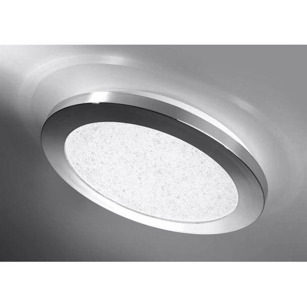 Okrągły plafon do łazienki Pixel 10-67401 LED 12W 3000K IP44 chrom biały