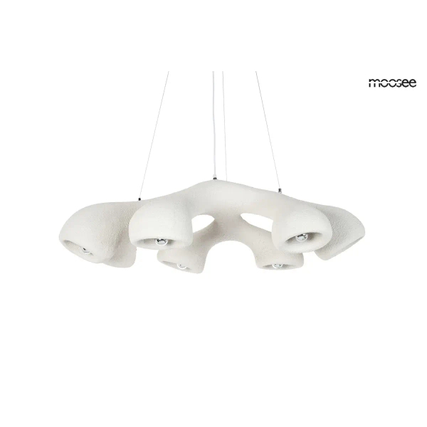 Wisząca lampa do jadalni NIDO biała MSE1501100451 7xE27 nad stół