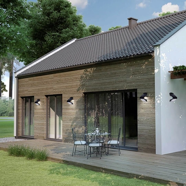 Elewacyjna lampka Butterfly EKO3867 Eko-light LED 1,5W 4000K IP65 czarny